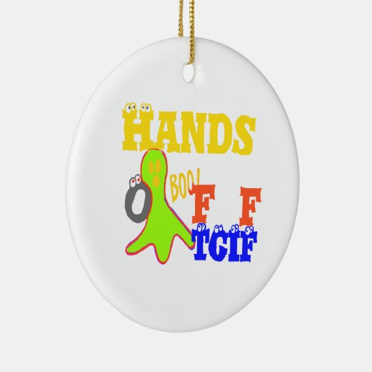 ゴールデンブー!TGIFガーリー神感謝してい金曜ハクン セラミックオーナメント (右)