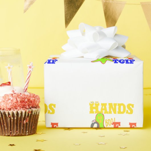 ゴールデンブー!TGIFガーリー神感謝してい金曜ハクン ラッピングペーパー (誕生日パーティー)