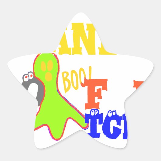 ゴールデンブー!TGIFガーリー神感謝してい金曜ハクン 星シール (正面)