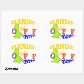 ゴールデンブー！TGIFガーリー神感謝してい金曜ハクン 楕円形シール (シート)