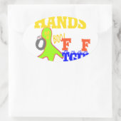 ゴールデンブー！TGIFガーリー神感謝してい金曜ハクン 楕円形シール (バッグ)