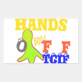 ゴールデンブー!TGIFガーリー神感謝してい金曜ハクン 長方形シール