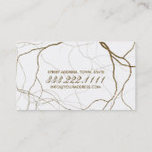 ゴールデンプラントルーツメイクアップホワイトカード 名刺 (裏面)