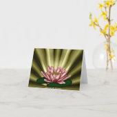 ゴールデンプリーツ付きメモ/グリーティングカード カード (黄色い花)