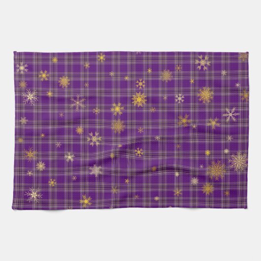 ゴールデンプレイドノエル キッチンタオル (横)