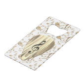 ゴールデンプレクトンスタイリッシュ – 音楽愛好家のためのデザイン クレジットカード栓抜き (裏面アングル)