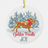 ゴールデンプーカスタムルオーナメント セラミックオーナメント (正面)