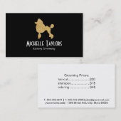 ゴールデンプードル | 高級グルーミング 名刺 (正面/裏面)