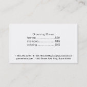 ゴールデンプードル | 高級グルーミング 名刺 (裏面)