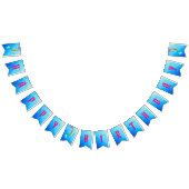 ゴールデンヘア付き魔法の人魚誕生日バンティング バンティングフラッグ (全)