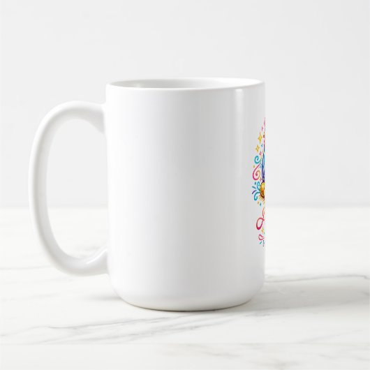 ゴールデンヘン+8つの金の卵+豊かさのマグカップ コーヒーマグカップ (左)