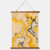 ゴールデンベイン抽象芸術カラフル抽象芸術モダンアート 吊り下げ型タペストリー (正面)