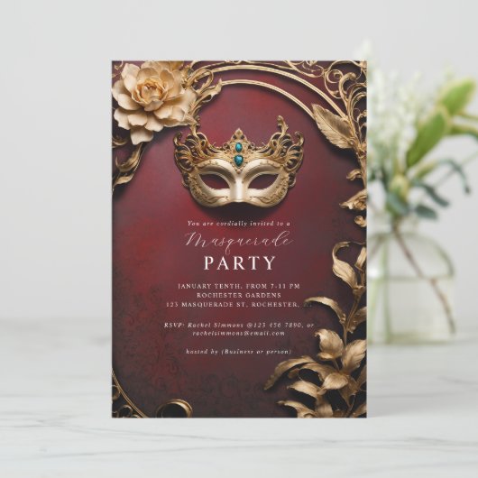 ゴールデンベニスの仮面舞踏会 招待状 (スタンド正面)