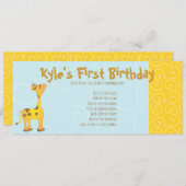 ゴールデンベビーキリン 招待状 (正面/裏面)