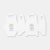 ゴールデンベビーグリッターボー王室のブルーベビーシャワー フェイバーボックス (折り畳みなし)