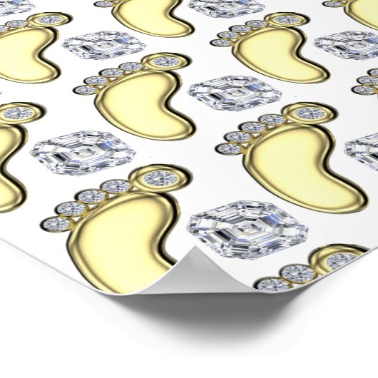 ゴールデンベビー足 ポスター (角)