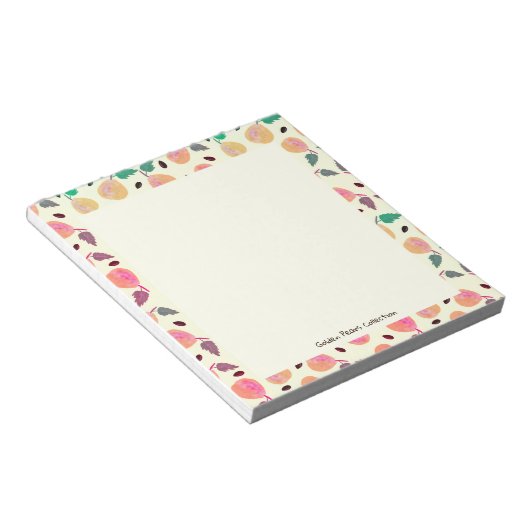 ゴールデンペアコレクション ピンク ノートパッド (アングル)