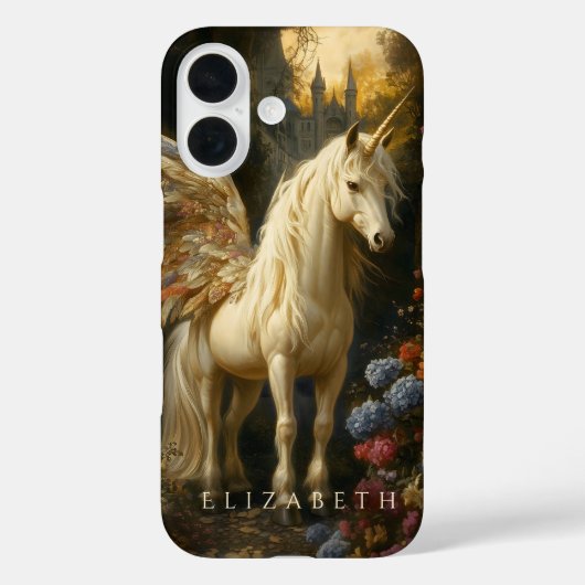 ゴールデンペガサスフローラファンタジーホース不機嫌ガールズ Case-Mate iPhoneケース (裏面)