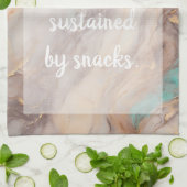 ゴールデンペタル – 白 キッチンタオル (折り畳み)