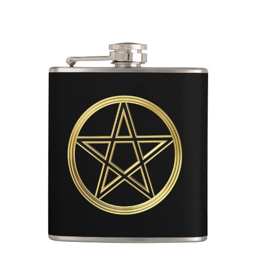 ゴールデンペンタグラム フラスク (正面)