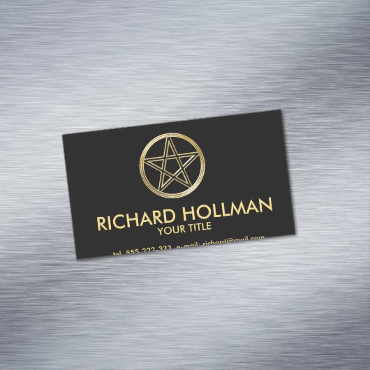 ゴールデンペンタグラム マグネット名刺 (インサイチュ)