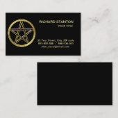 ゴールデンペンタグラム 名刺 (正面/裏面)