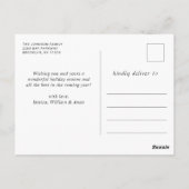 ゴールデンホモダンリデーフォトクリスマスグリーティング ポストカード (裏面)