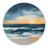 ゴールデンホライゾン – 抽象芸術沿岸 セラミックノブ (正面)