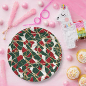 ゴールデンホリデーエレガンスクリスマス紙プレート ペーパープレート (パーティー)