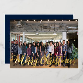 ゴールデンホリデーカカスタムード企業の写真 箔シーズンカード