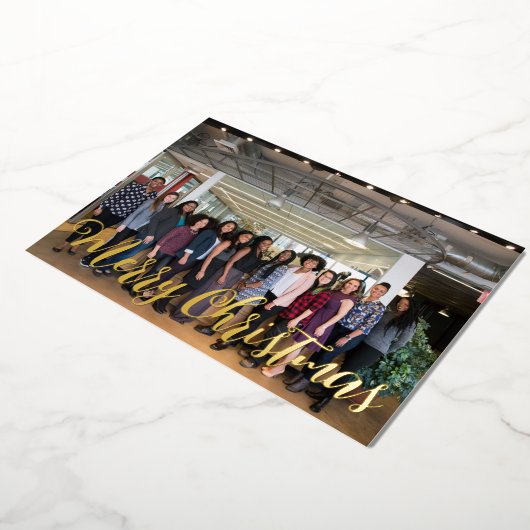 ゴールデンホリデーカカスタムード企業の写真 箔シーズンカード (回転した状態)