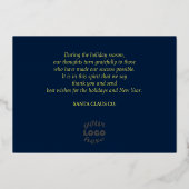 ゴールデンホリデーカカスタムード企業の写真 箔シーズンカード (裏面)