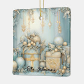 ゴールデンホリデーギフト セラミックオーナメント (左)