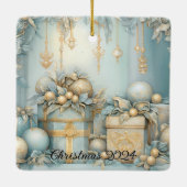 ゴールデンホリデーギフト セラミックオーナメント (裏面)