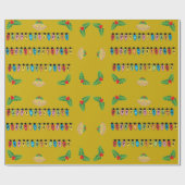 ゴールデンホリデーグリーティング＆ニューミャー包装紙 ラッピングペーパー (フラット)