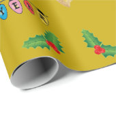 ゴールデンホリデーグリーティング＆ニューミャー包装紙 ラッピングペーパー (ロールコーナー)