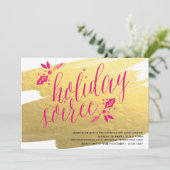 ゴールデンホリデーソイリーホリデーパーティ招待状 招待状 (スタンド正面)