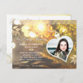 ゴールデンホリデーハートフォト感謝してい悔やみや弔慰ポストカード ポストカード (正面/裏面)