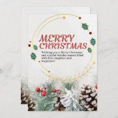 ゴールデンホリデー応援クリスマスカード シーズンカード (正面/裏面)