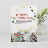 ゴールデンホリデー応援クリスマスカード シーズンカード (スタンド正面)