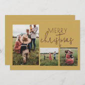 ゴールデンホリメリーデークリスマスカード シーズンカード (正面/裏面)