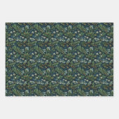 ゴールデンホリーと冬の葉 ラッピングペーパーシート (正面3)