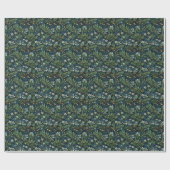 ゴールデンホリーと冬の葉 ラッピングペーパー (フラット)