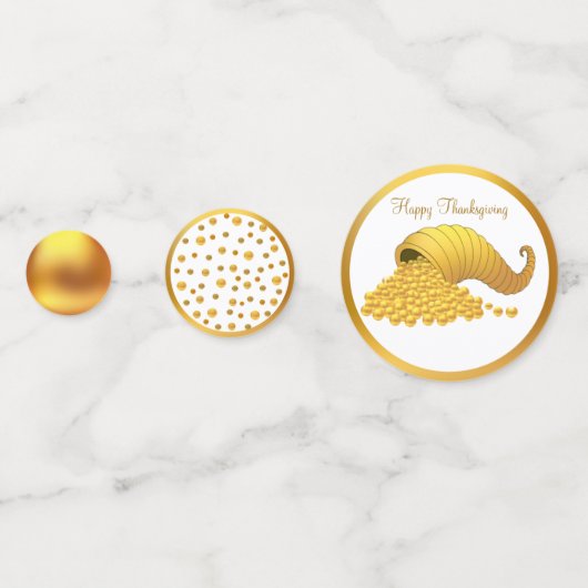 ゴールデンホルンオブ豊穣赤と白人 コンフェッティ (裏面)