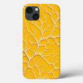 ゴールデンホワイトiPhoneケース:静脈デザイン大胆 Case-Mate iPhoneケース (裏面)
