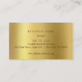 ゴールデンホワイトPythonスキンVip名刺 名刺 (裏面)