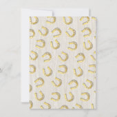 ゴールデンホースシューズリースホースバースデーパーティー 招待状 (裏面)