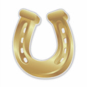 ゴールデンホースシューデカール シール (正面)