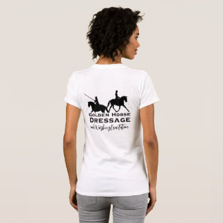 ゴールデンホース ドレッサージュ & ウェイキングエキテーション Tシャツ
