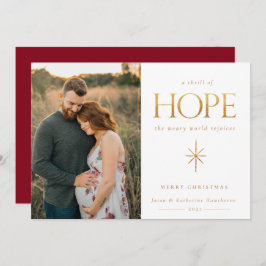 ゴールデンホープ家族の写真クリスマスカード